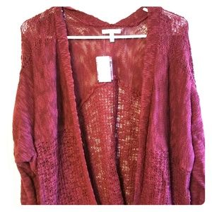 NWT Maurices Burgundy Cardigan